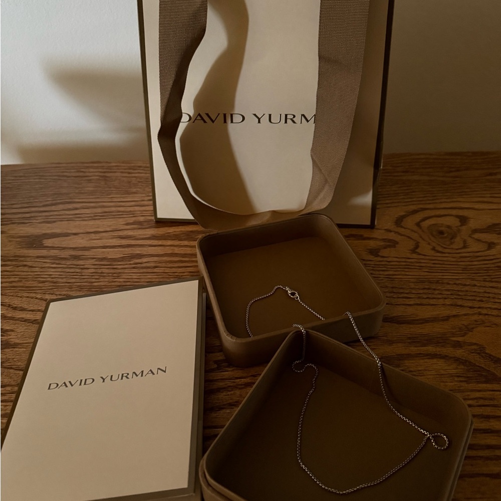 David Yurman Sterling Silver 22” box chain
